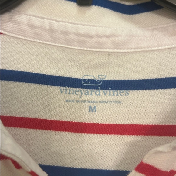 Vineyard Vines dress  M Red and Blue Striped Polo - Picture 2 of 4